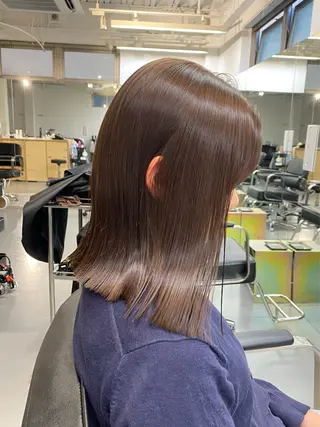 セミロング カラー 村田 りょうやのヘアスタイル