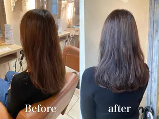 ロング カラー 森 早希絵のヘアスタイル