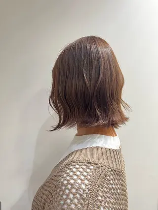 ショート カラー れいな🌼 ボブ･艶カラー🌼のヘアスタイル