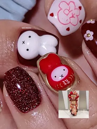 ネイル 3dパーツ/流行り 👧shushu❤️のネイルデザイン