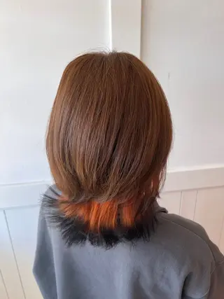 ミディアム カラー 佐藤 翔空【艶 カラー/縮毛矯正】のヘアスタイル