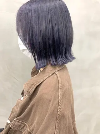 ミディアム カラー ブームボックス所属・🐝ハイトーンカラー hachi🐝のヘアスタイル