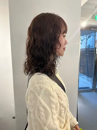 ミディアム パーマ お悩み解決パーマ hana🩰のヘアスタイル