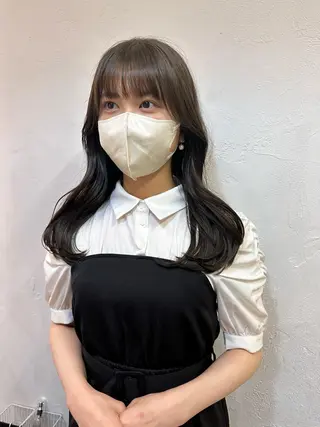 ロング カラー REINA☁️透明感 カラー/ぷつっと♡のヘアスタイル