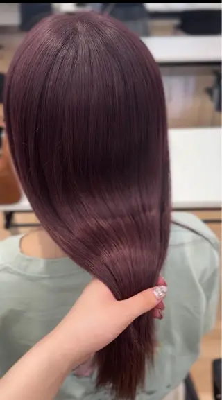 ロング 透明感カラー🫧⌇ 青🫐🩵のヘアスタイル