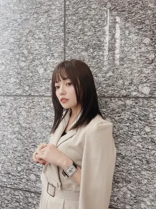 セミロング Moana by HEADLIGHT 武蔵小杉店 【モアナ バイ ヘッドライト】所属・大森 勝馬のヘアスタイル