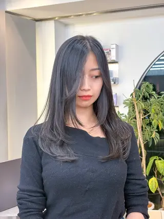 ロング 韓国ヘア/ ミラノのヘアスタイル