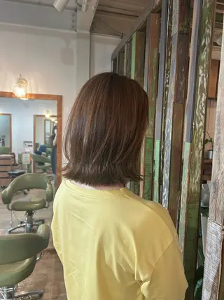 ミディアム faith hair apros.所属・白上 愛佳のヘアスタイル