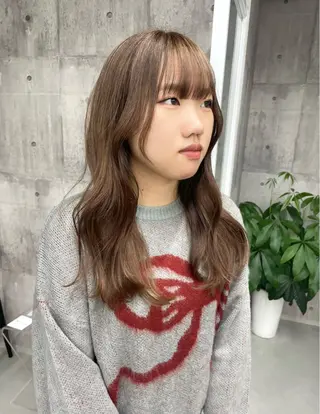 セミロング カラー 錦 茉李 @lm.mari03のヘアスタイル