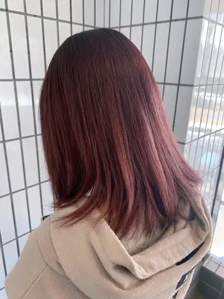 ミディアム カラー ハットリ /北習志野のヘアスタイル