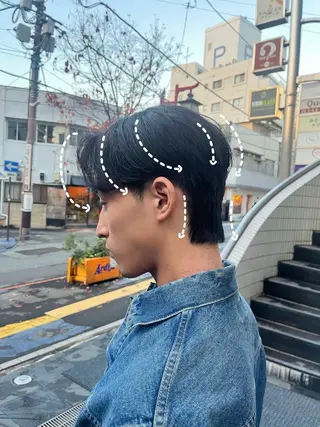 メンズ 💎森 ハリス誠一💎のヘアスタイル