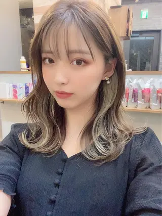 セミロング Fi-Ne吉祥寺店所属・プルエクステ モデル募集蛇石のヘアスタイル