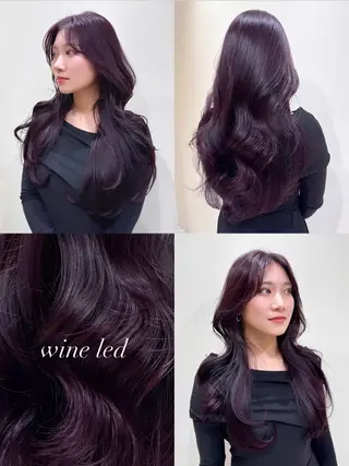 ロング カラー ヘアアレンジ 🤍韓国ヘア🤍 ヨシダリナのヘアスタイル