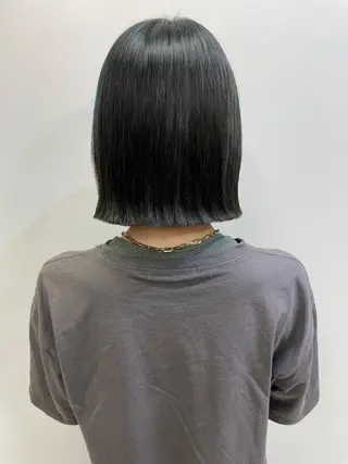 ミディアム 栄永 涼のヘアスタイル