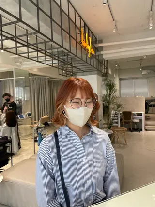 ミディアム カラー loely 💞miyuのヘアスタイル