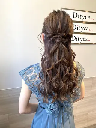 ロング ヘアアレンジ 喜多良 綾花のマツエク・マツパデザイン