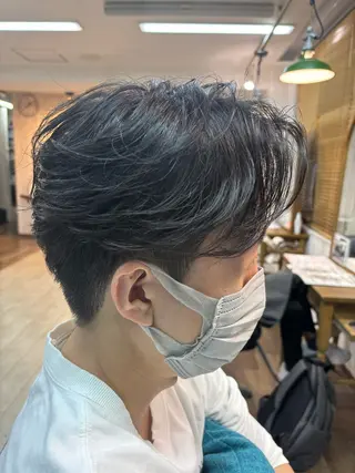 ショート パーマ メンズ bless所属・shoki カットモデル大募集のヘアスタイル