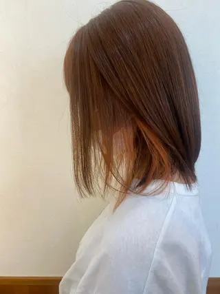 ミディアム カラー ✴︎ヒラガカナ✴︎ ECLAT HAIRのヘアスタイル
