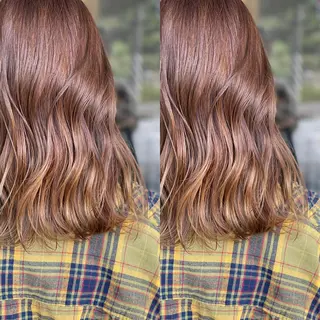 セミロング カラー Snaly カラー特化ページのヘアスタイル