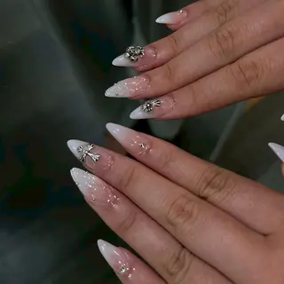 ネイル 井上春菜/長さだし パラジェルフィルインのネイルデザイン