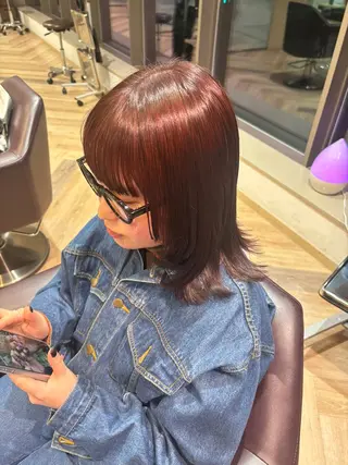 ミディアム 艶カラー💞 amiのヘアスタイル
