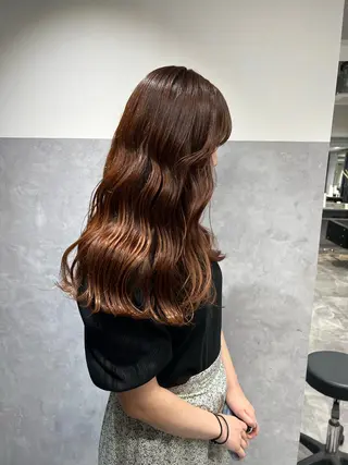 セミロング カラー TOMONA👑 GiseL梅田店のヘアスタイル
