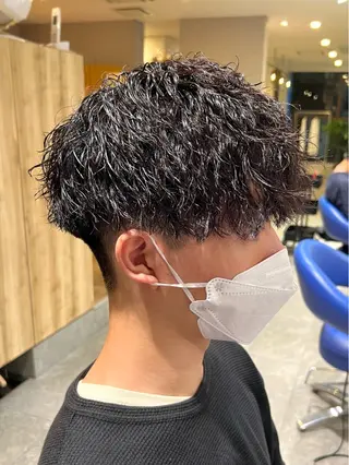 ショート パーマ メンズ men’s salon NOA solte. 【メンズサロン ノアソルテ】所属・メンズパーマ職人 加藤 弘貴のヘアスタイル