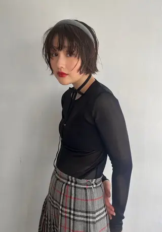 ミディアム LOREN＋透明感 オリーブhirokoのヘアスタイル