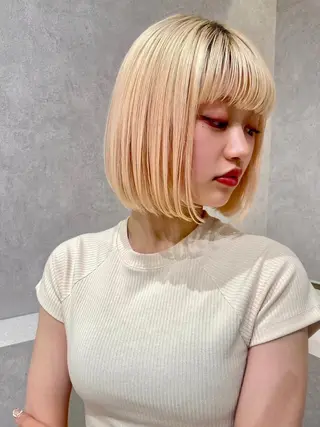 ミディアム ボブ特化美容師💖 RYUGA💖のヘアスタイル