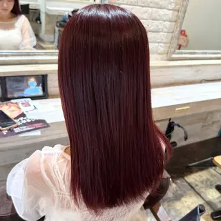 セミロング カラー 透明感カラー/パーマ 🌀アオノアユミのヘアスタイル