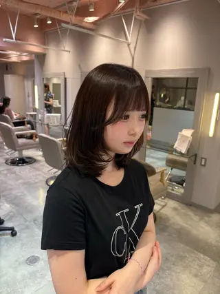 ミディアム 🩰柔らかハイトーン 🩰Yuuha‎🤍のヘアスタイル