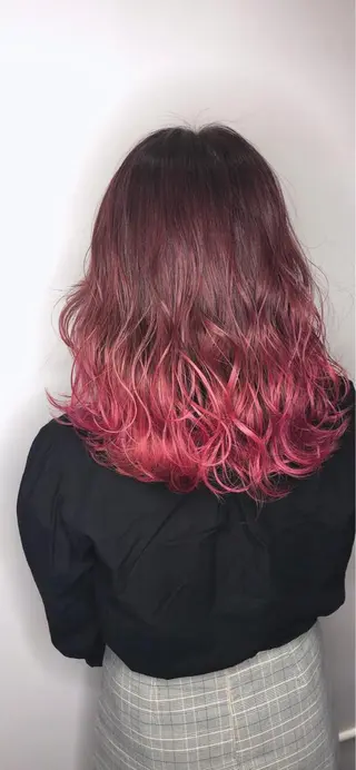 ミディアム カラー Zina天王寺 CHIAKIのヘアスタイル