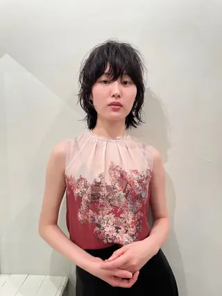 ミディアム 篠江 廉のヘアスタイル