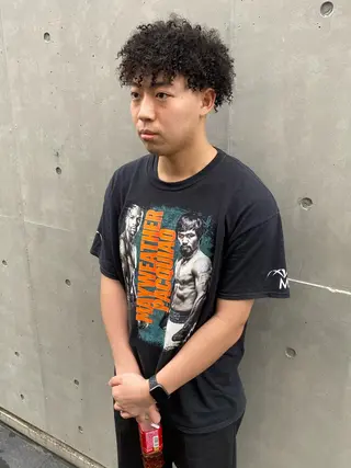 ショート カラー パーマ ヘアアレンジ メンズ キッズ ネイル マツエク・マツパ 中元 淳のヘアスタイル