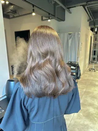 ミディアム カラー KURO/韓国ヘア /レイヤーカットのヘアスタイル