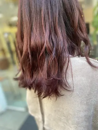 セミロング カラー 菊地 美憂のヘアスタイル