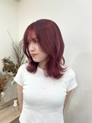 セミロング TOKI mahoのヘアスタイル