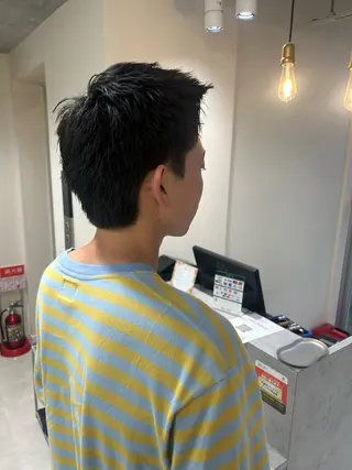 メンズ ルナ/レイヤー /暖色/メンズカットのヘアスタイル