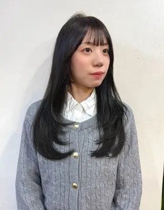 ロング カラー 韓国ヘア 🎀華澄のヘアスタイル