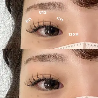 マツエク・マツパ 🎀束感マツエク/ カカエ アイナ🎀のマツエク・マツパデザイン