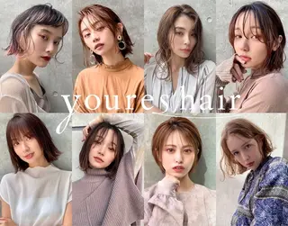 ミディアム カラー youres  hair所属・佐々木 裕一のヘアスタイル