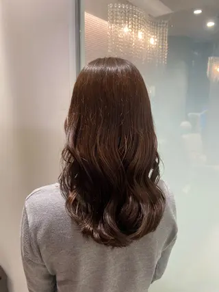 ロング カラー 杉田 優月のヘアスタイル