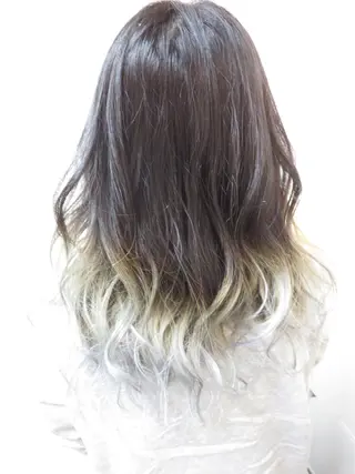 セミロング 東風上 亮介のヘアスタイル