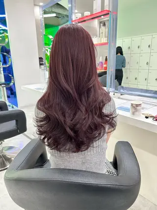 ロング カラー ヘアアレンジ 盛れる暖色カラー sayaka🎀のヘアスタイル