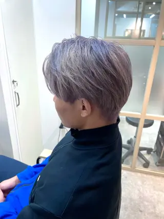 ミディアム カラー メンズ EMANON新宿南口所属・🦄中性ウルフ ☁️Shiori🦄のヘアスタイル