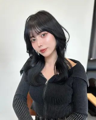 セミロング カラー ヘアアレンジ ⭐️ショート/ボブ/ 艶カラー/りょうがのヘアスタイル