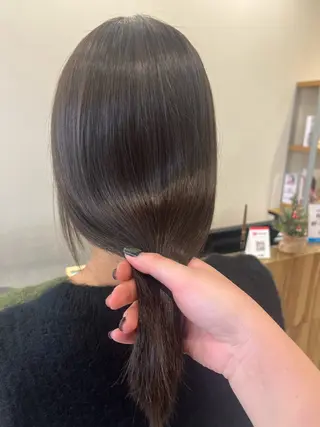 セミロング コテ巻き風パーマ🌀 カラー/Asukaのヘアスタイル