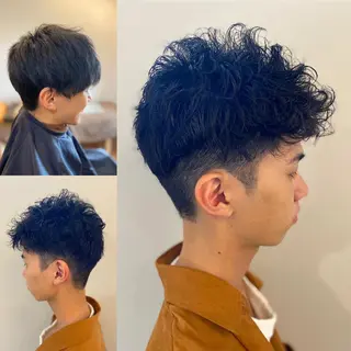 ショート パーマ メンズ ゴトウ エイイチのヘアスタイル