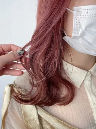 セミロング カラー 透明感カラー/ 髪質改善/サクラ🌸のヘアスタイル