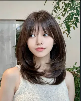 ミディアム 韓国ヘア特化🇰🇷 心斎橋【ユリカ】のヘアスタイル